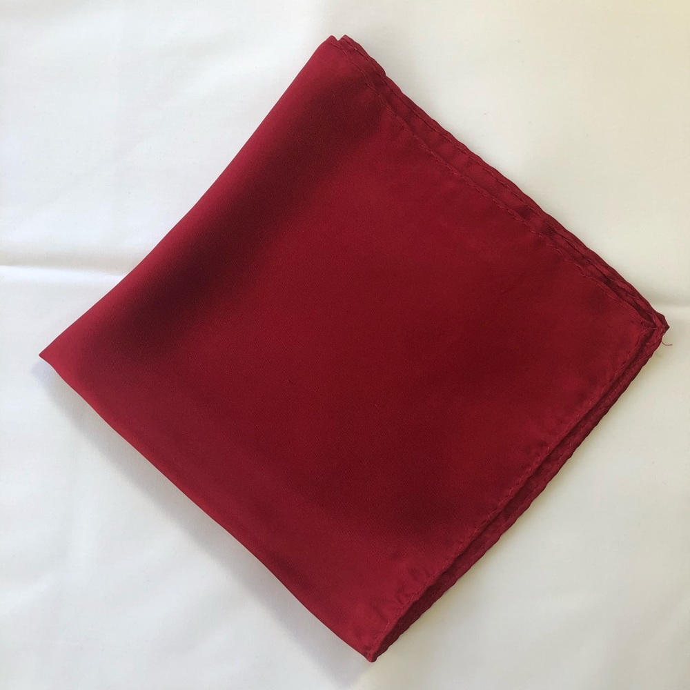 Red Silk Pocket Square from Men’s Wearhouse
